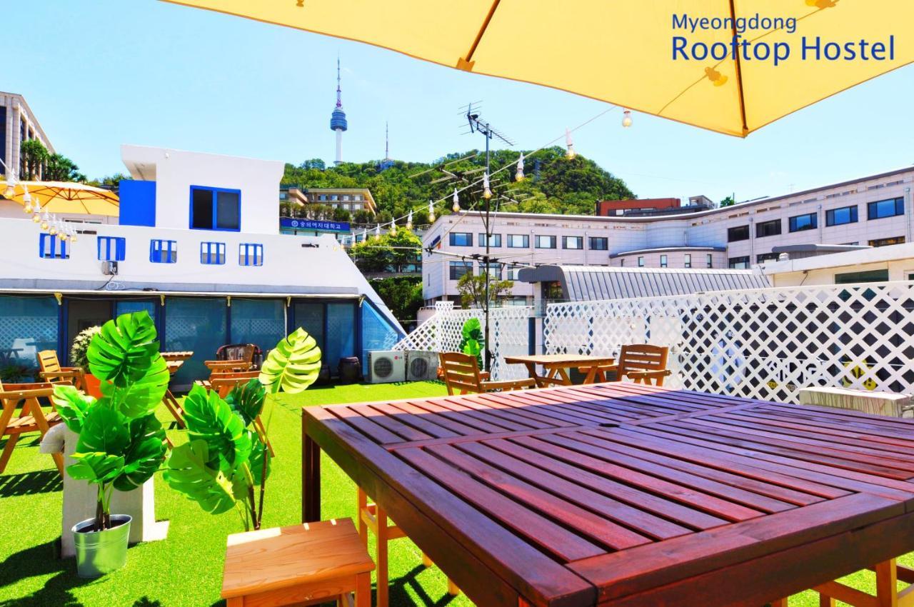 Myeongdong Rooftop Hostel Сеул Екстер'єр фото