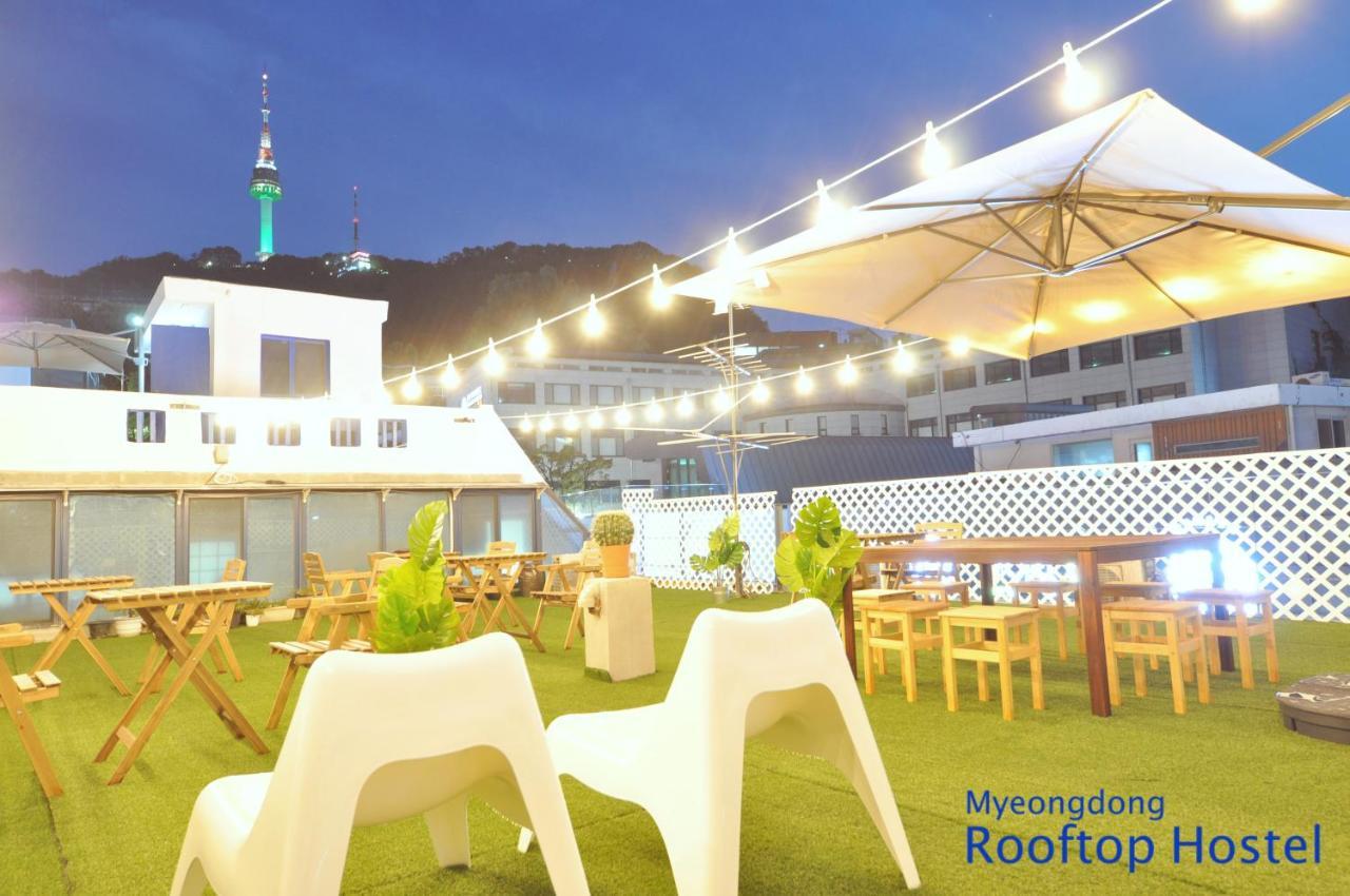 Myeongdong Rooftop Hostel Сеул Екстер'єр фото
