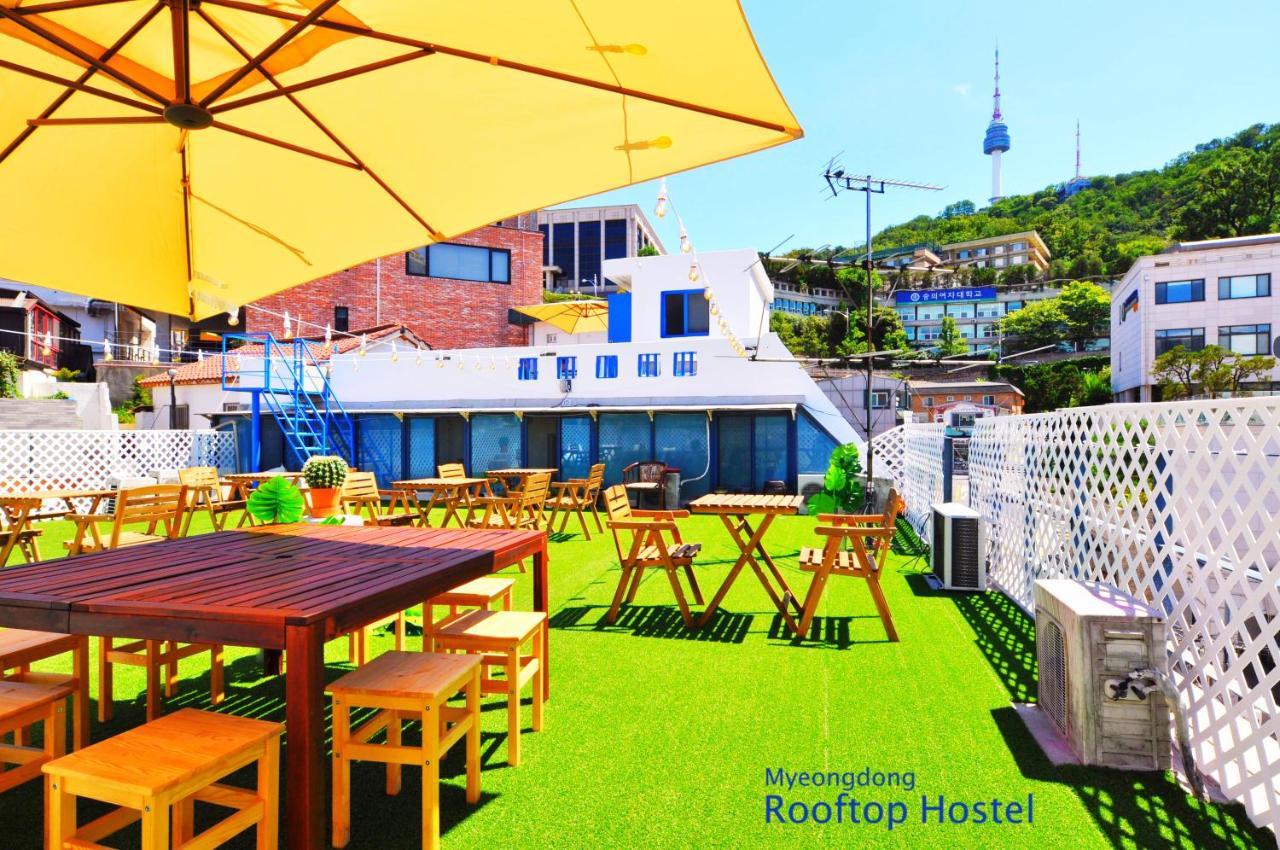 Myeongdong Rooftop Hostel Сеул Екстер'єр фото