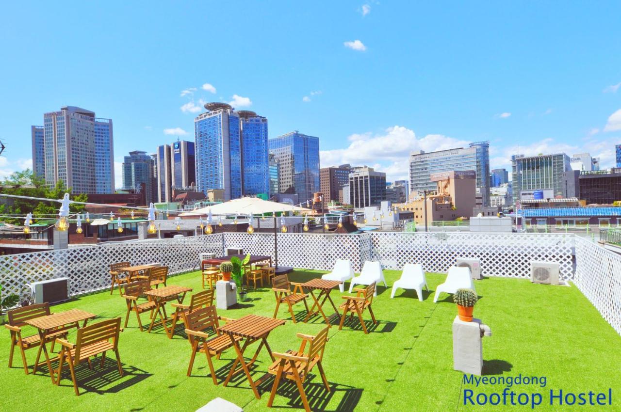 Myeongdong Rooftop Hostel Сеул Екстер'єр фото