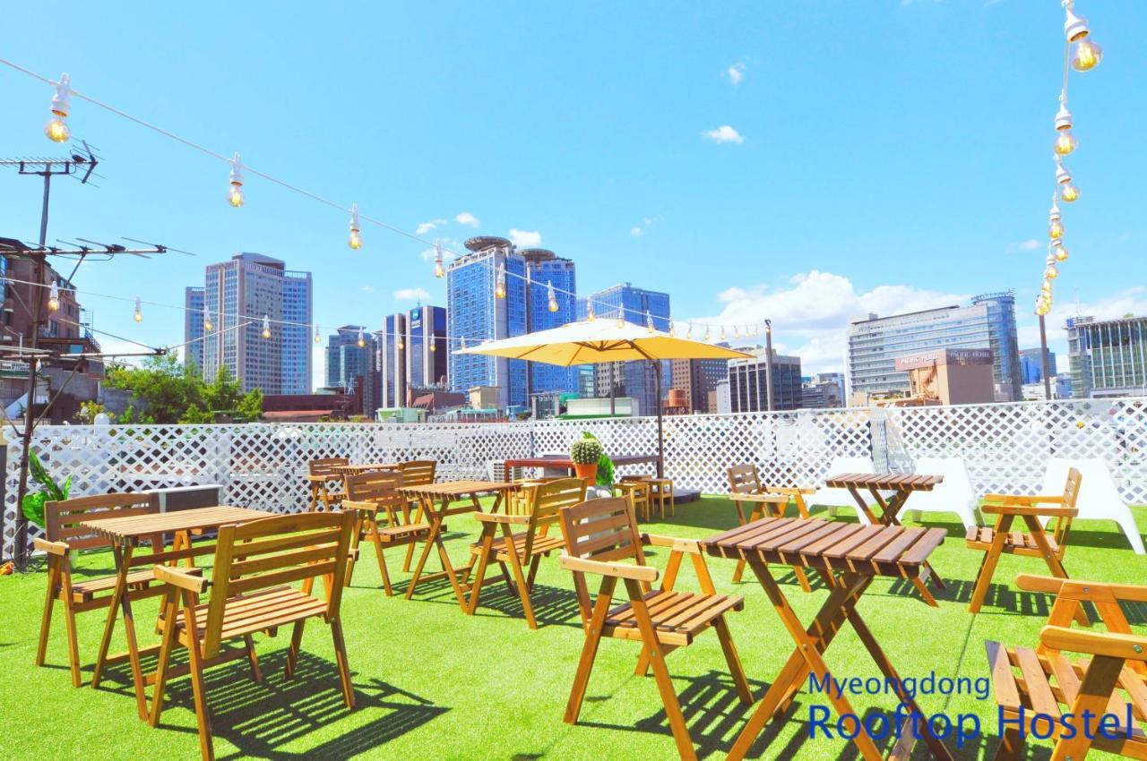 Myeongdong Rooftop Hostel Сеул Екстер'єр фото